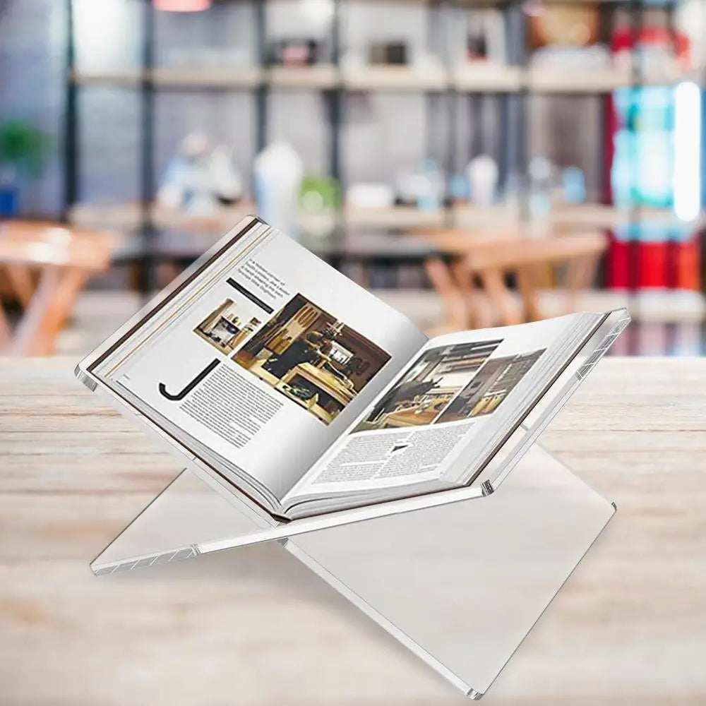 Clear Acrylic X-Shaped Book Display Stand