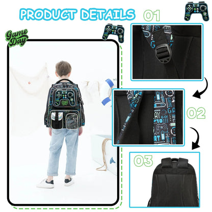 3-in-1 Kids School Backpack Set