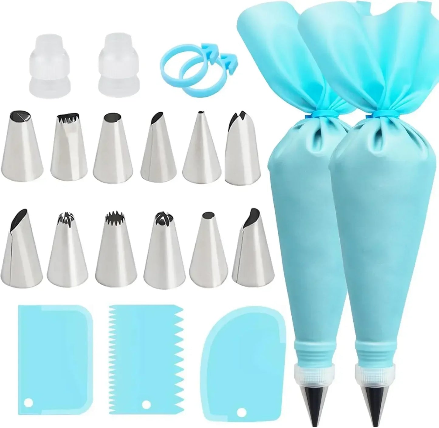 Reusable Silicone Piping Bag Cake Decorating Set