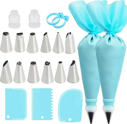 Reusable Silicone Piping Bag Cake Decorating Set