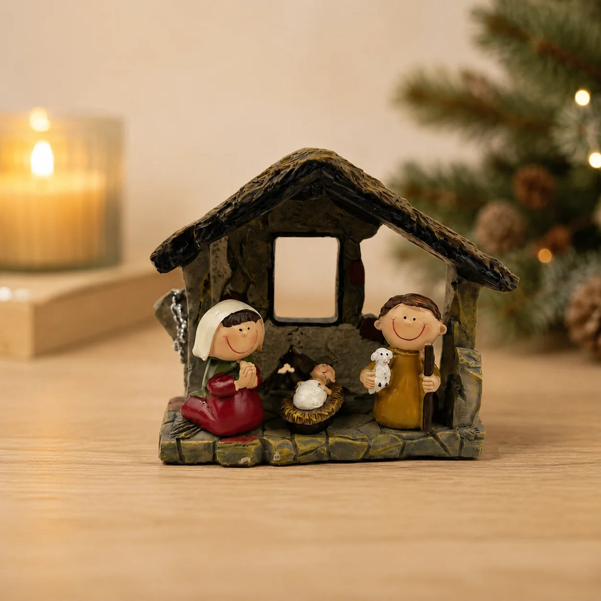Resin Christmas Nativity Figurine Set