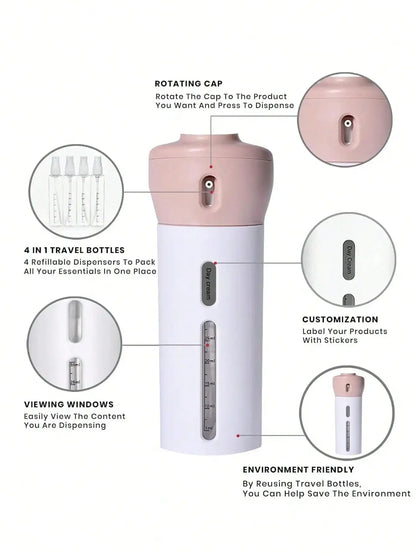 Refillable Travel Toiletry Dispenser