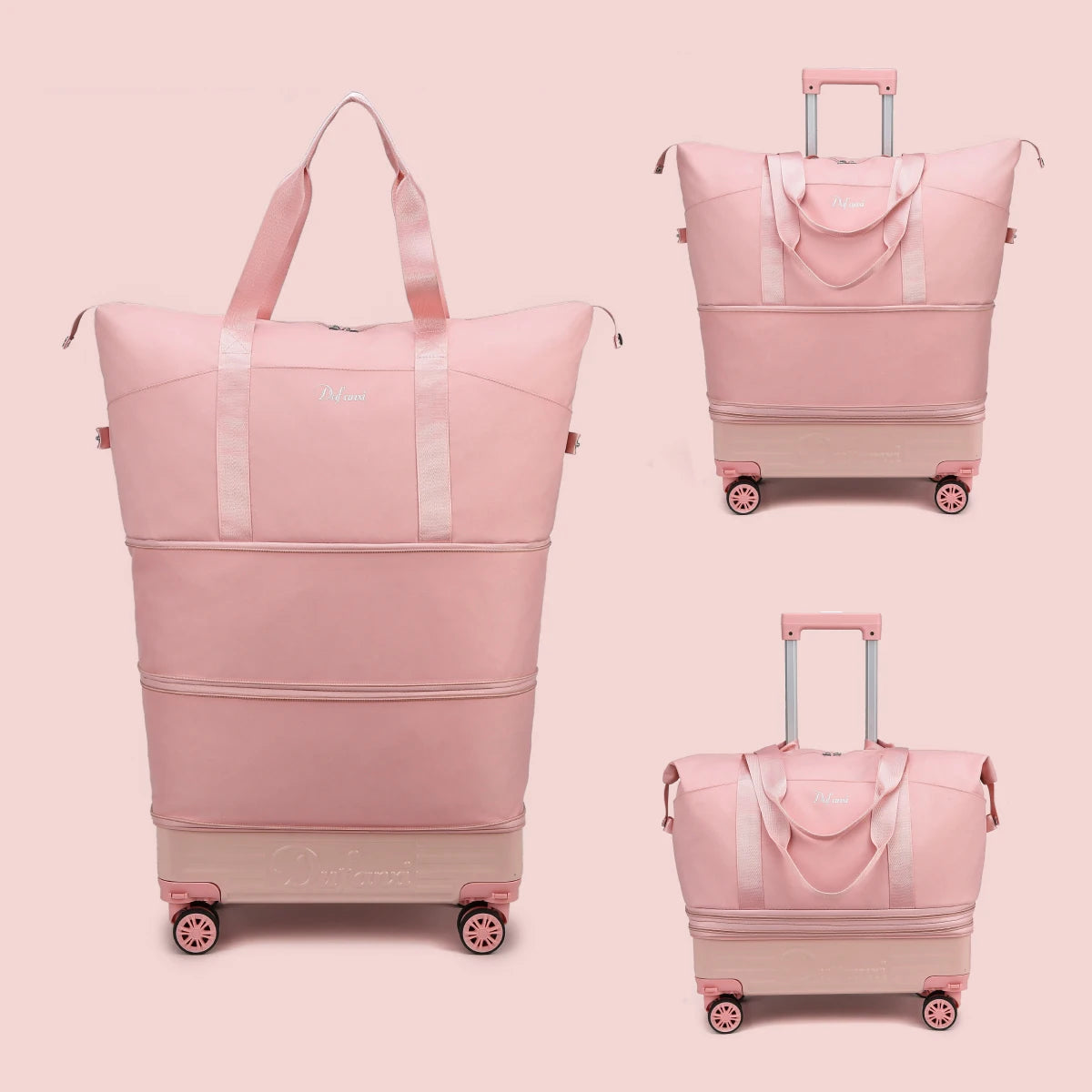 Foldable Wheeled Travel Luggage Bag