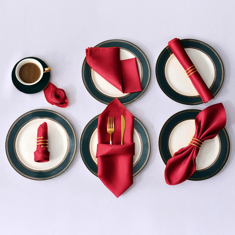 50Pcs 30cm Square Table Napkins