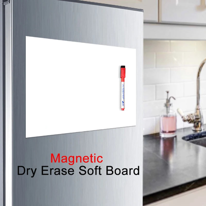 A4 Magnetic Dry Erase Whiteboard Sheet for Fridge
