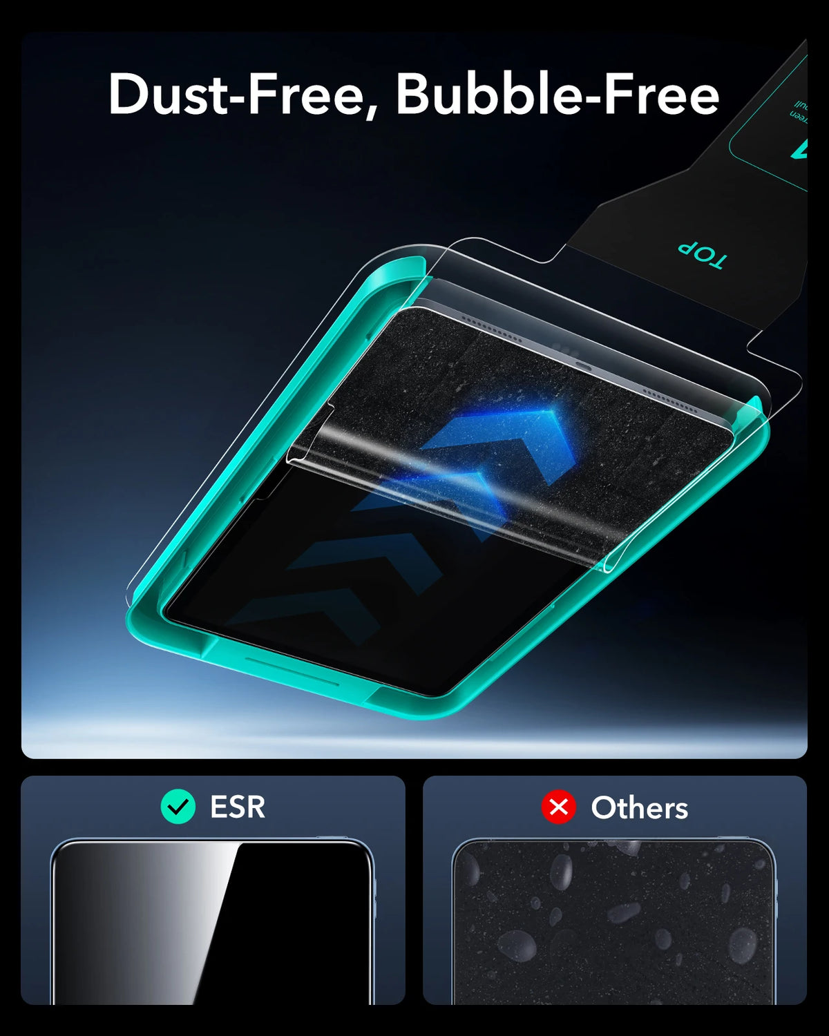 ESR 2-Pack Tempered Glass Screen Protector for iPad