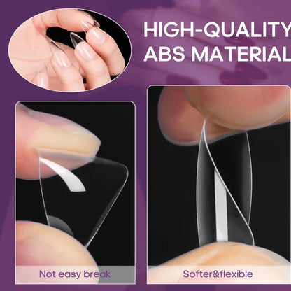 Almond False Nail Tips Set