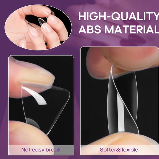 Almond False Nail Tips Set