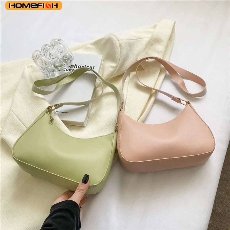 Women’s Minimalist Crescent Crossbody Handbag