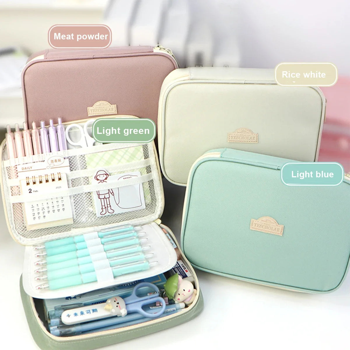 Large Capacity Pencil Case with Organiser Compartments