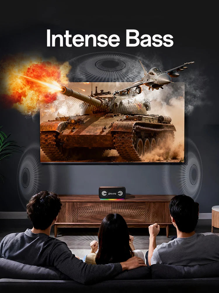 60W Wireless Speaker with RGB Lights & Waterproof Design