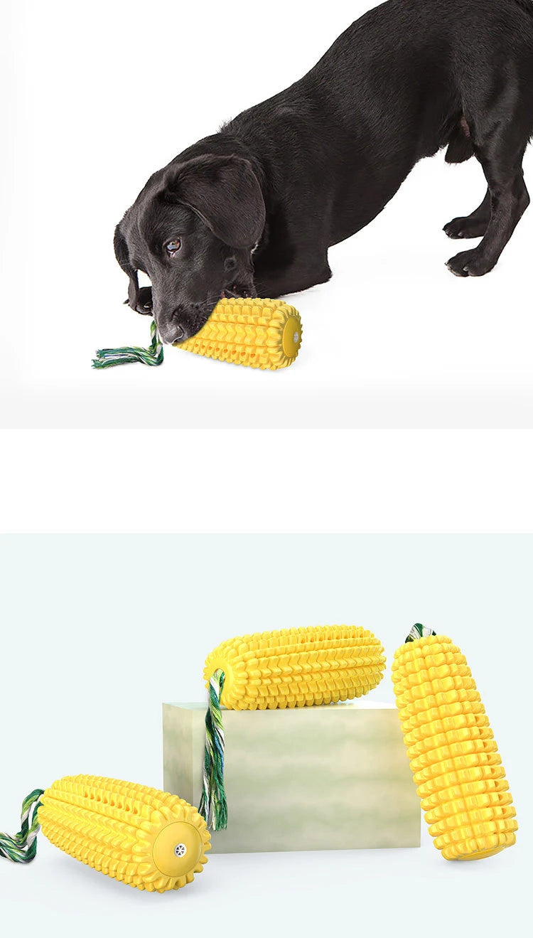 Corn Chew Squeaky Dog Toy