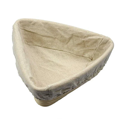 Oval Rattan Banneton Proofing Basket for Sourdough Bread with Washable Linen Liner