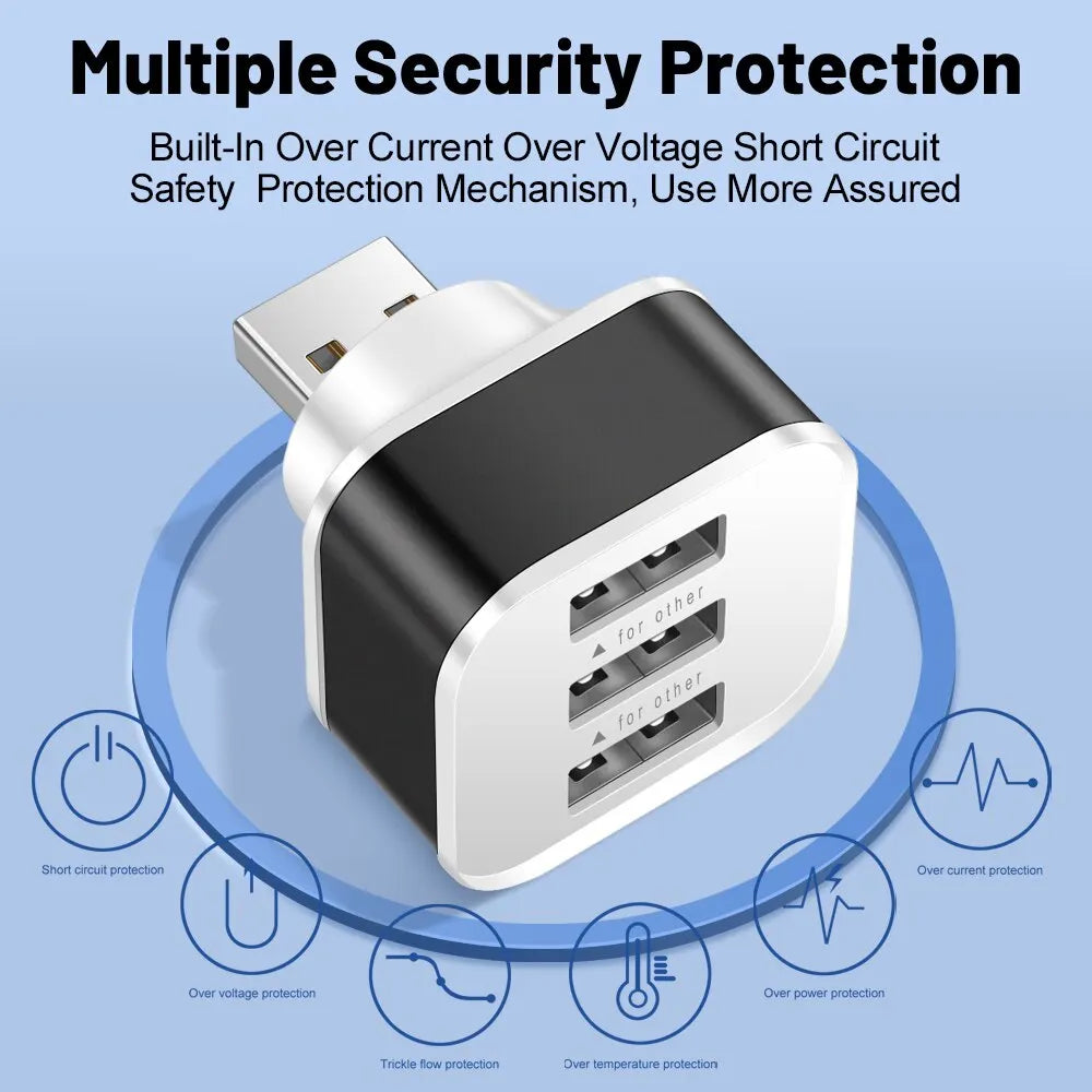 3-Port USB Charging Hub