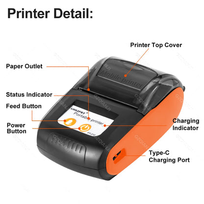 Wireless POS Receipt Printer for Android, iOS & Windows