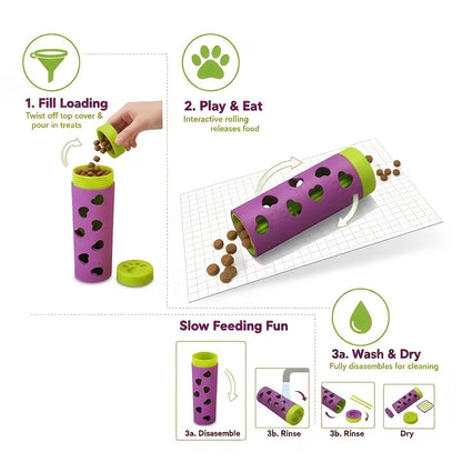 Interactive Slow Feeder Treat Toy