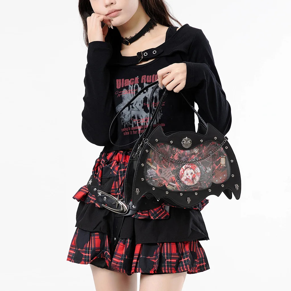 Gothic Y2K Ita Crossbody Shoulder Bag