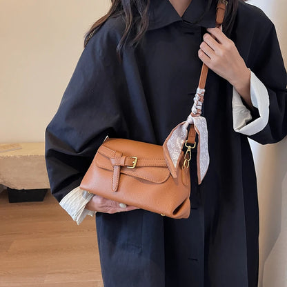 Women’s Lychee-Texture Crossbody Bag