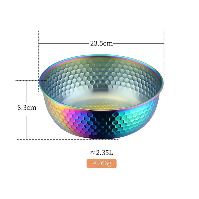 Stainless Steel Fruit Salad Bowl