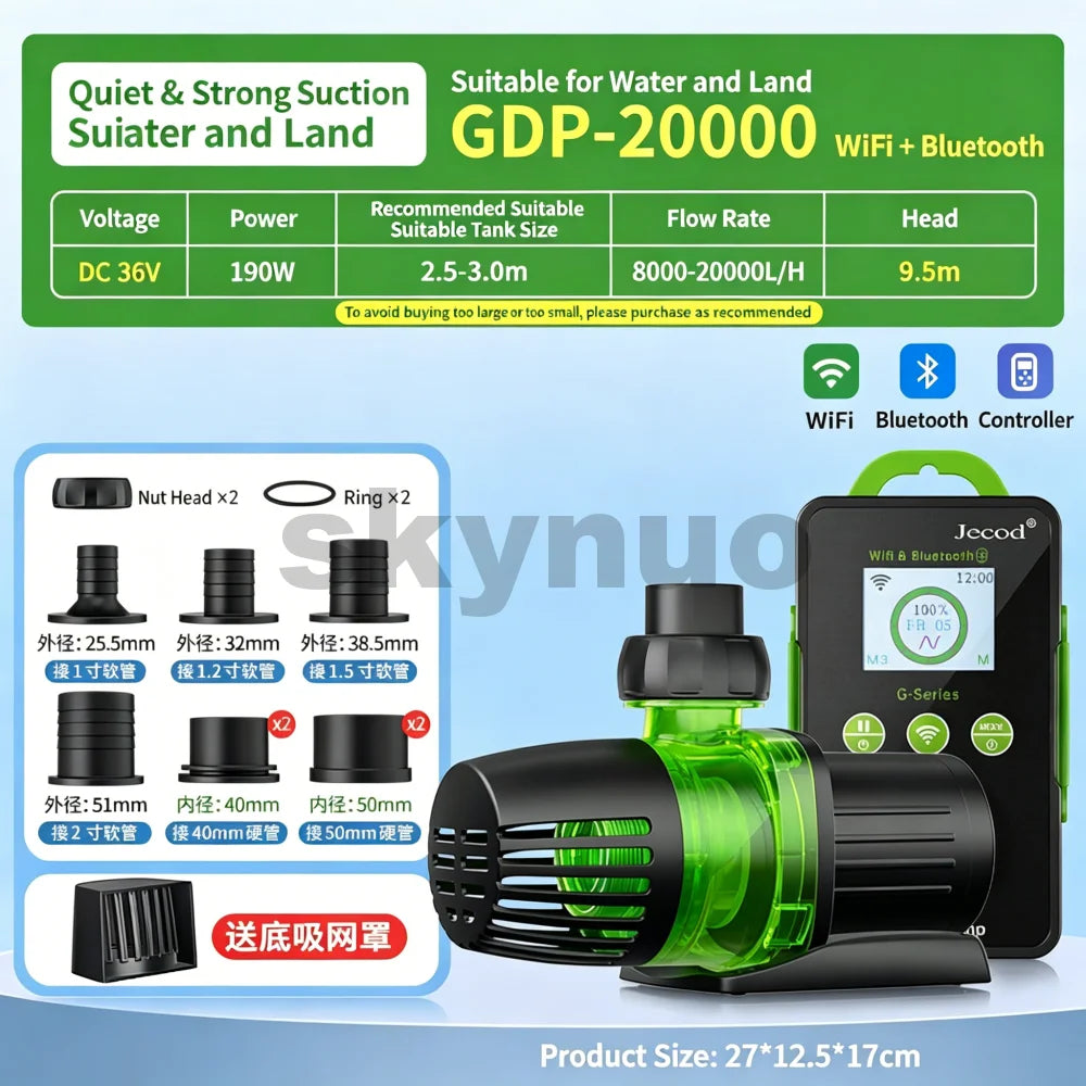 Jecod Smart WiFi & Bluetooth DC Submersible Water Pump