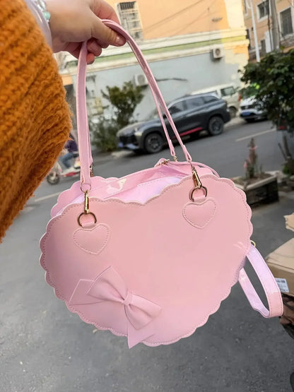 Heart-Shaped Lolita Crossbody Handbag