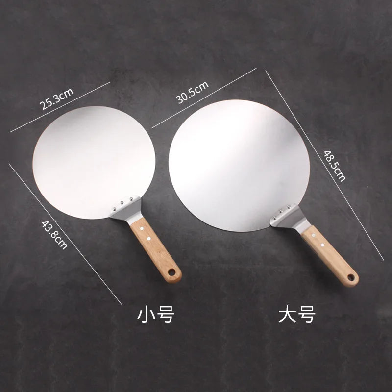 Stainless Steel Pizza Peel with Wooden Handle