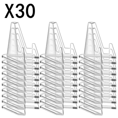 Transparent Mini Triangle Card & Collectible Display Stands