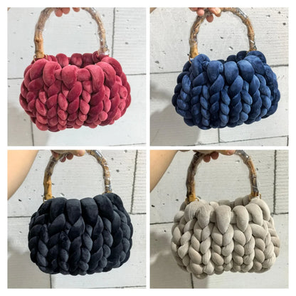 Chunky Knit Bucket Handbag