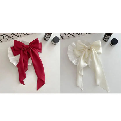 Korean Satin Bowknot Hair Clip