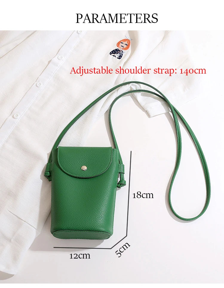 PU Leather Flap Crossbody Phone Bag