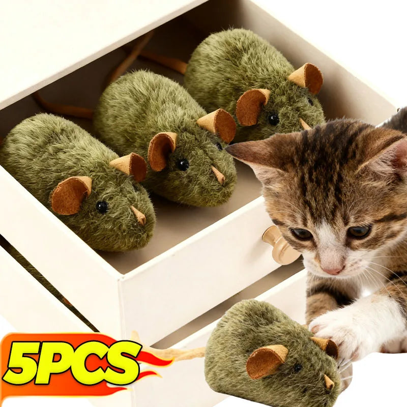 Plush Squeaky Mouse Cat Toy