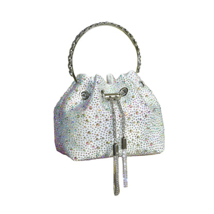 Luxury Rhinestone Bucket Evening Bag