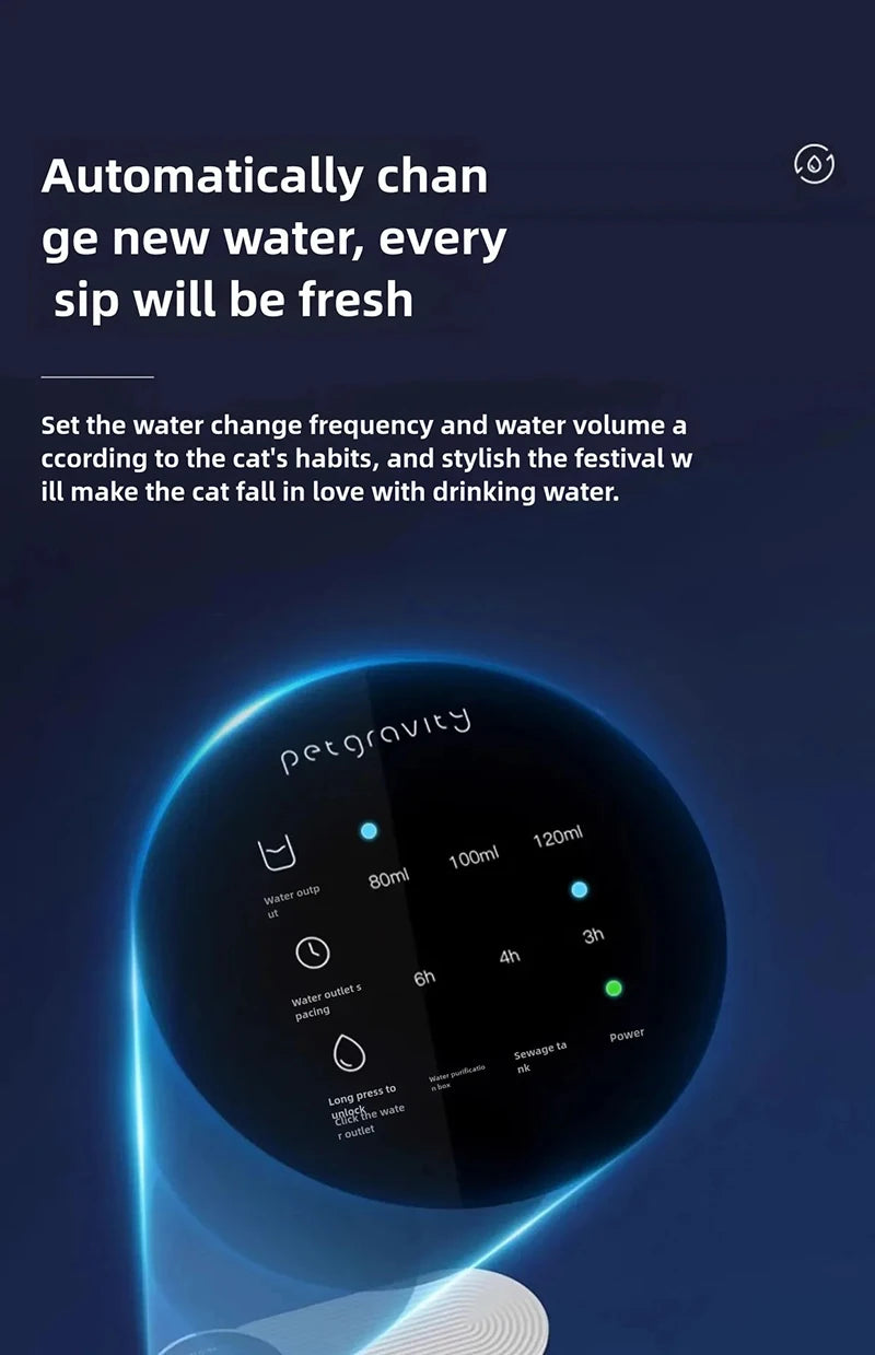 Automatic Fresh Water Pet Fountain