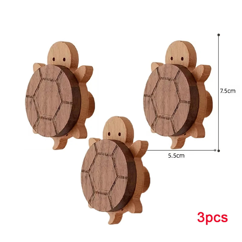 Wooden Turtle Wall Hook