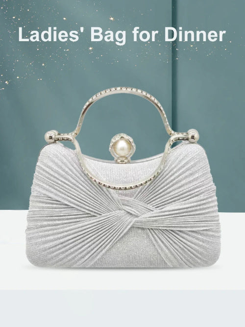 Beaded Pearl Evening Clutch