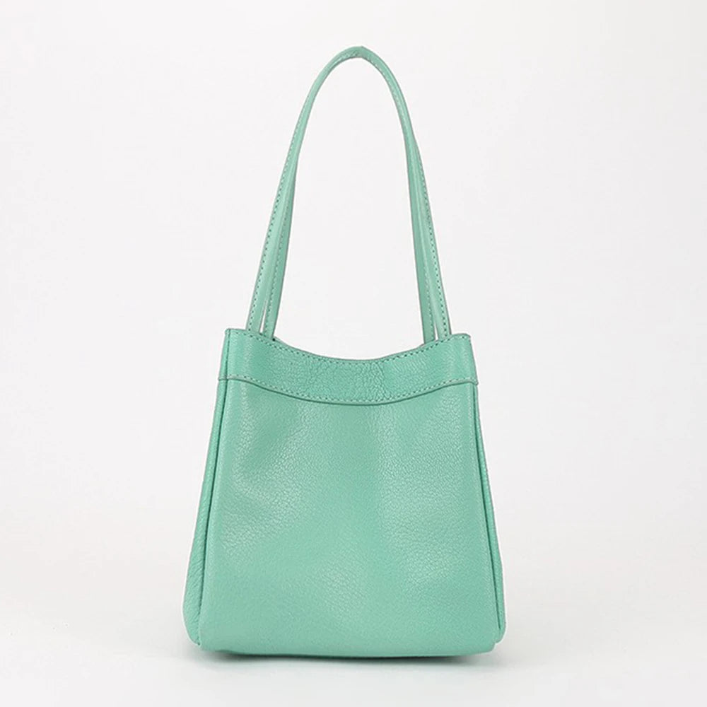 Custom Name Suede Leather Shoulder Bag with Top Handle