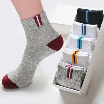 Men’s Cotton Crew Socks 5 Pairs