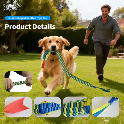 Snake Shape Dog Rope Toy