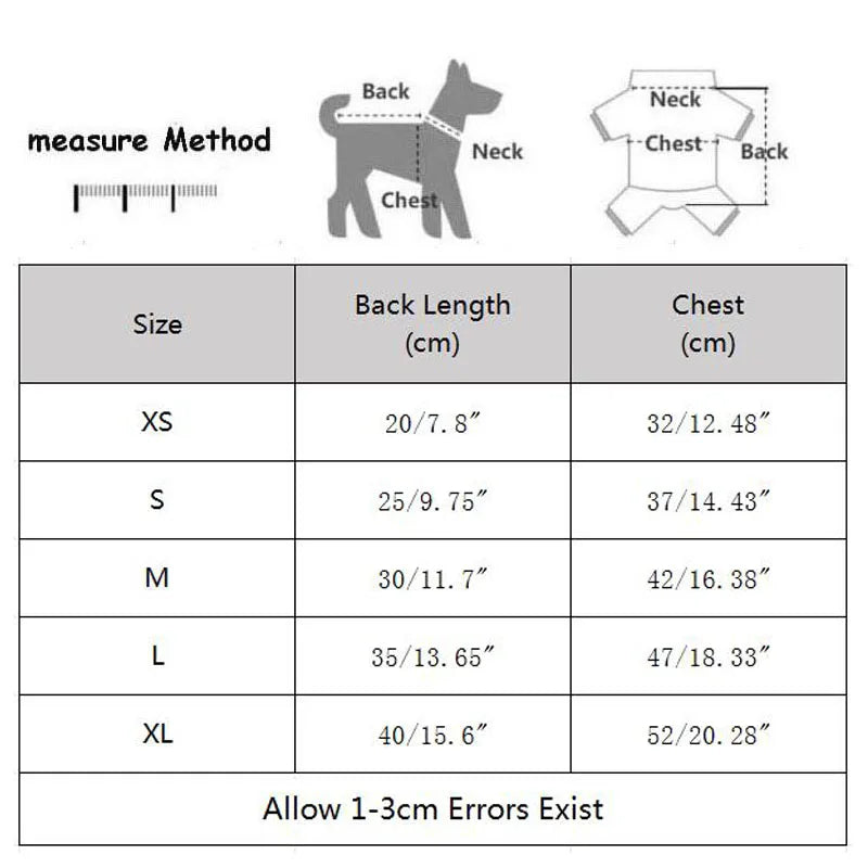 Winter Fleece Dog Jumpsuit Pajamas