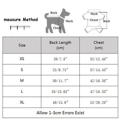 Winter Fleece Dog Jumpsuit Pajamas