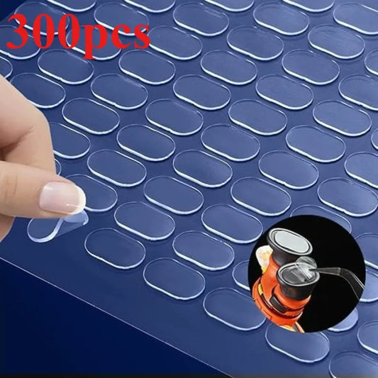 Clear Non-Marking Double-Sided Sticky Pads for DIY Crafts & Home Use