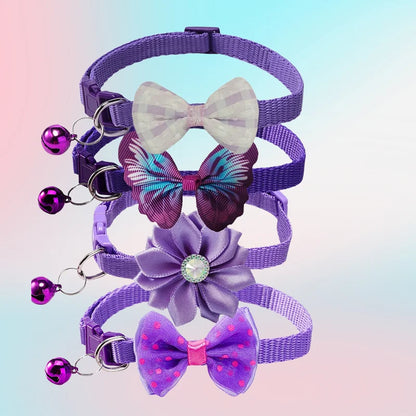 Cute Cat Collar with Bow & Bell