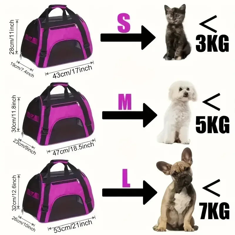 Foldable Breathable Pet Carrier Bag
