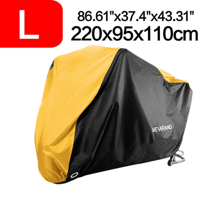 Black Blue Design Waterproof Motorcycle Covers