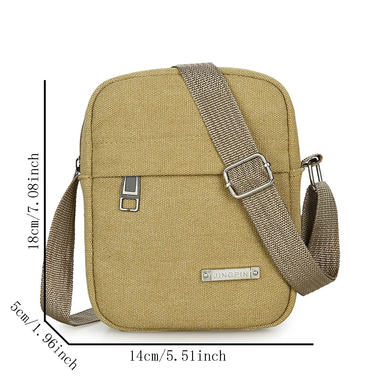 Men’s Casual Canvas Crossbody Shoulder Bag