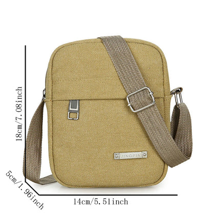 Men’s Casual Canvas Crossbody Shoulder Bag