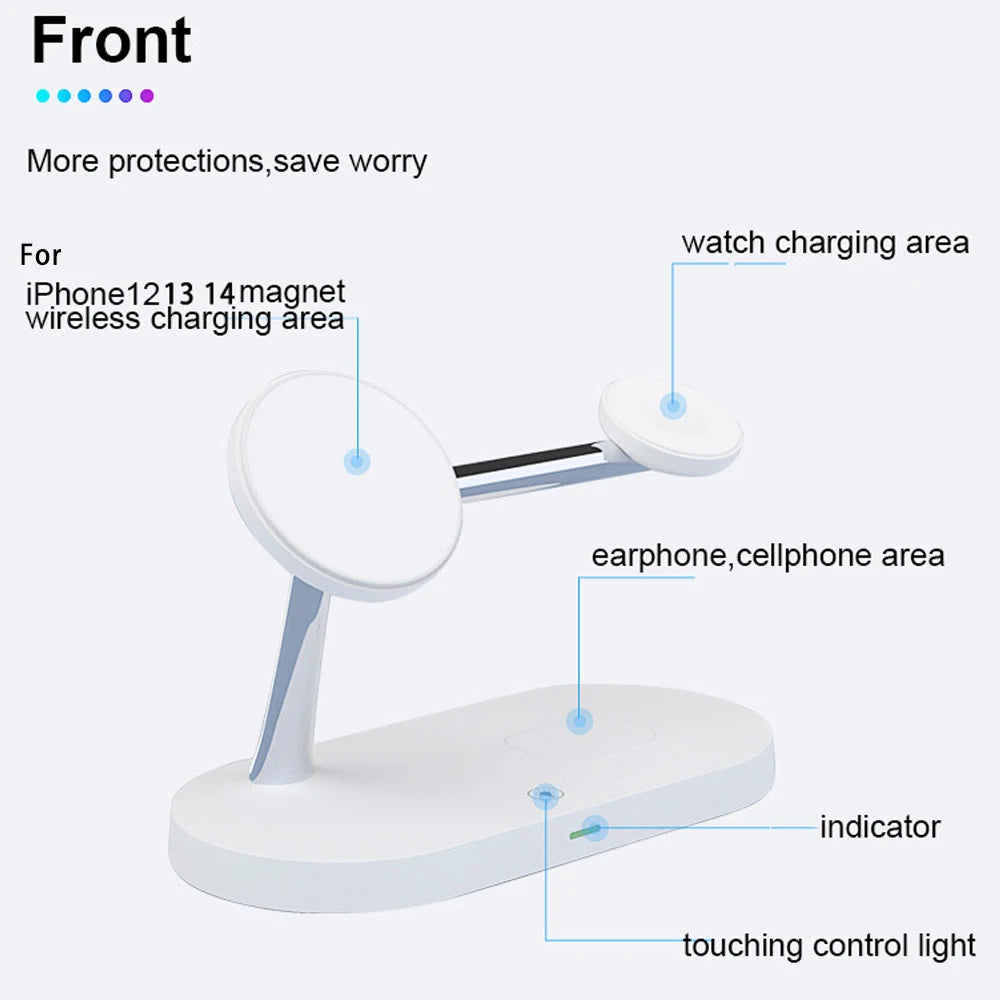 3 in 1 Wireless Charger Stand For iPhone 12 13 14 15