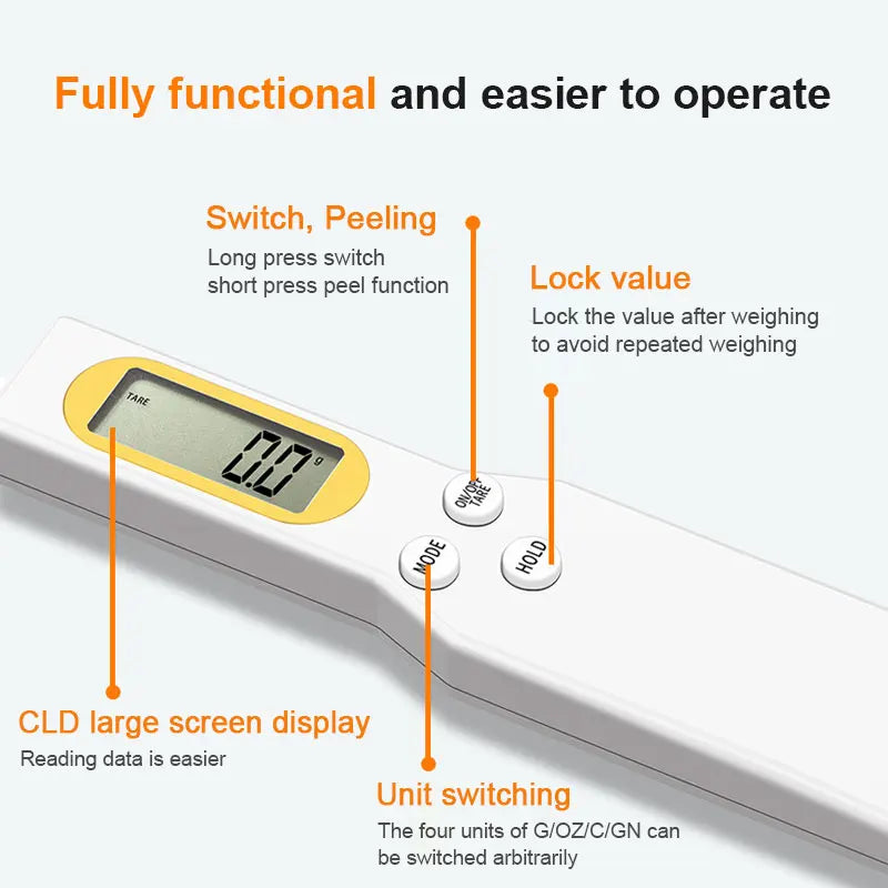 LCD Weight Measuring Spoon