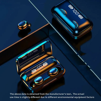 F9 Wireless Bluetooth Earbuds with LED Charging Display