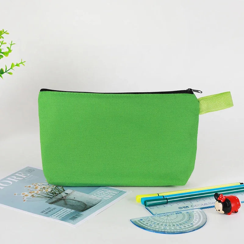 Canvas Pencil Case with Zipper